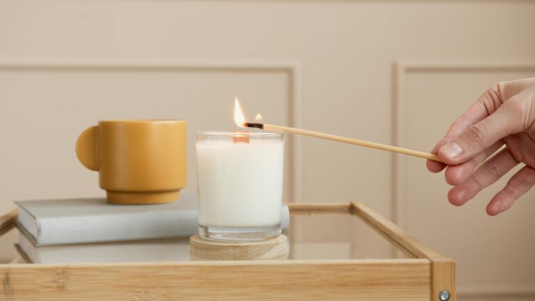 #Chandelle #Bougie #Ciredesoja #Mècheenbois
